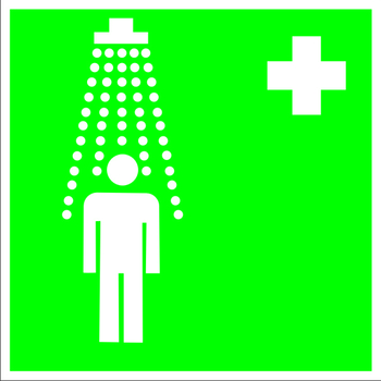 Ec03 пункт приема гигиенических процедур (душевые) (пленка, 200х200 мм) - Знаки безопасности - Знаки медицинского и санитарного назначения - ohrana.inoy.org