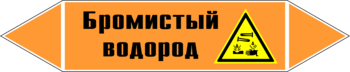 Маркировка трубопровода "бромистый водород" (k14, пленка, 716х148 мм)" - Маркировка трубопроводов - Маркировки трубопроводов "КИСЛОТА" - ohrana.inoy.org